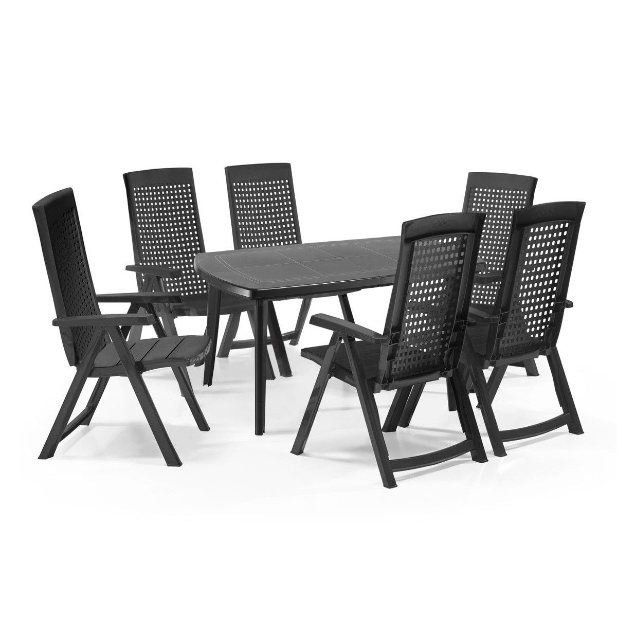 Shaf Gartenlounge-Set Milano 7-teilig anthrazit, inkl. günstig online kaufen