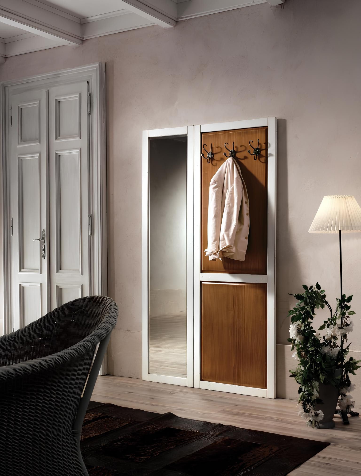 JVmoebel Garderobenpaneel Hochwertiger Kleiderständer für stilvolle Raumgestaltung, Made in Europa