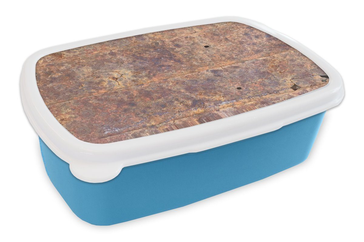 MuchoWow Lunchbox Bleche - Rost - Stahl, Kunststoff, (2-tlg), Brotdose für  kindergarten, Vesperbox, Snackbox, Brotbox, Jungen