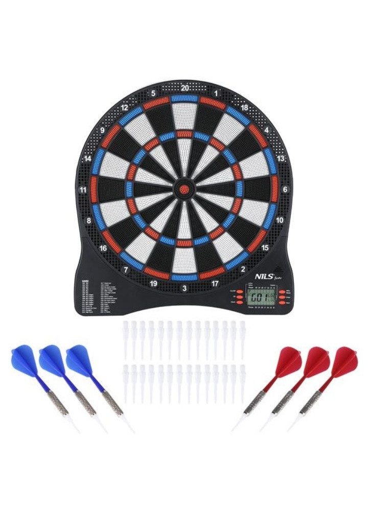 Dartscheibe Elektronik TDE01 für bis zu 8 Spieler (inkl. 6 Darts)