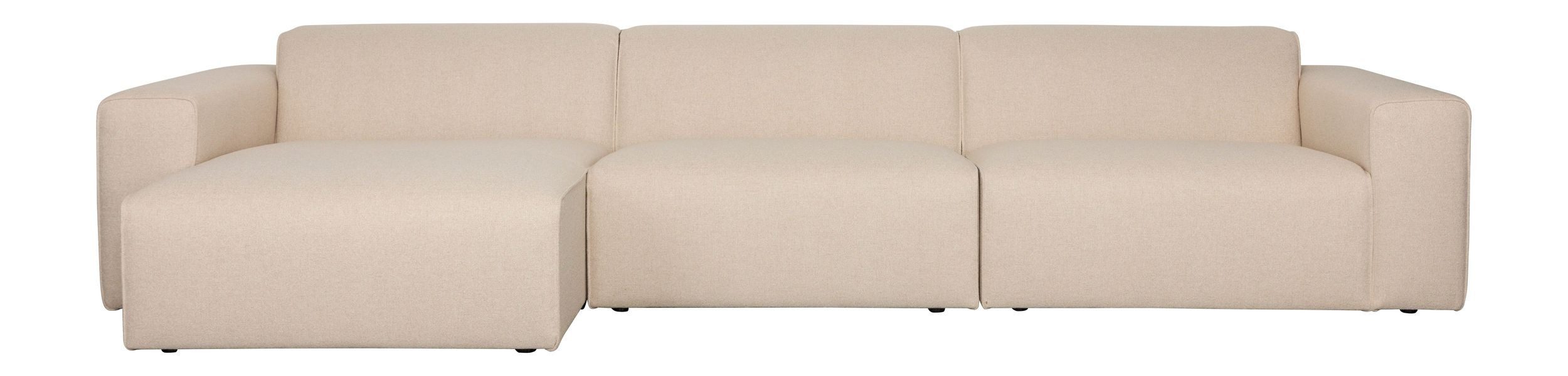 Zuiver Chaiselongue Sofa Milka 4,5-Sitzer links in Sand mit Chaiselongue von Zuiver