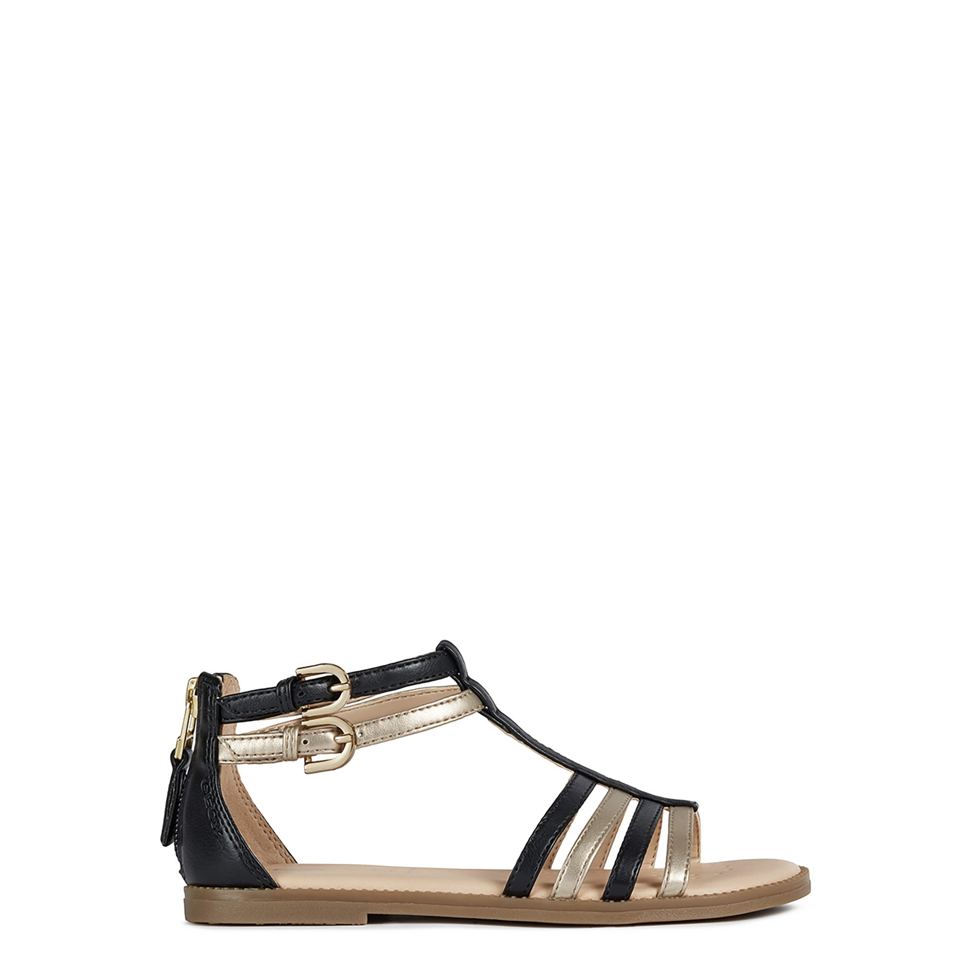 Geox GEOX S.KARLY, Sandalen, Schwarz, kombiniert, Kinder Sandale