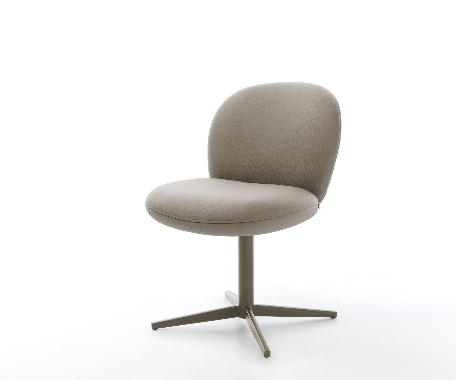 DELIFE Polsterstuhl Nube-Flex, Fußkreuz Effektfinish Titan günstig online kaufen