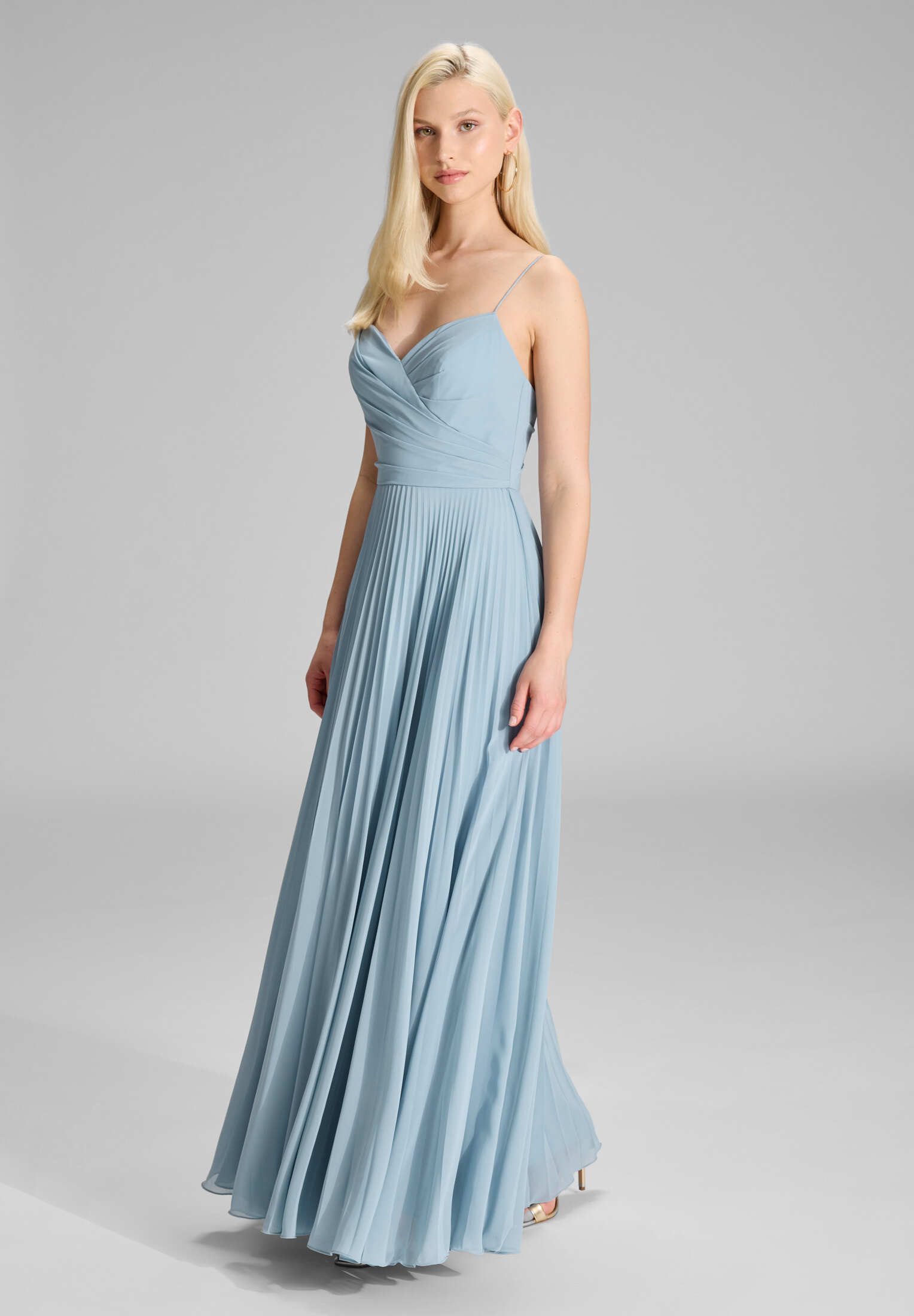 Hey Kyla Abendkleid - Chiffonkleid mit Plisseerock Taillierter Schnitt mit fließendem Rockteil – Bild 5 von 5