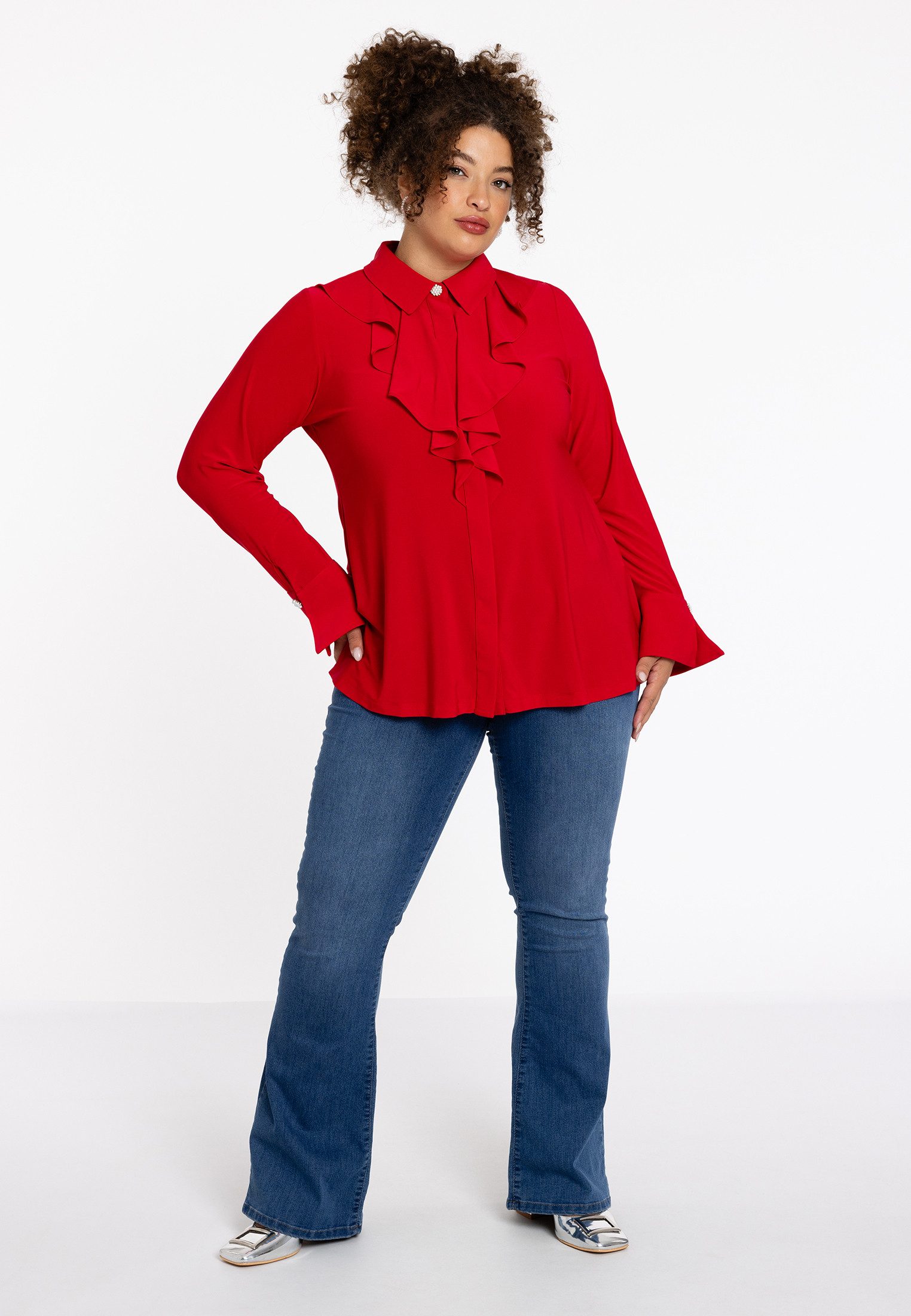 YOEK Blusentop Damen Bluse Große Größen günstig online kaufen