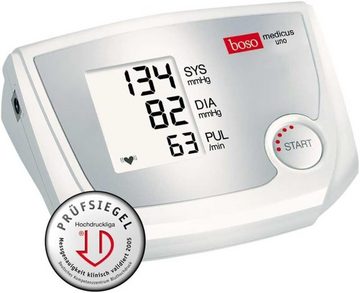 boso Blutdruckmessgerät Medicus Uno, Standard-Klettenmanschette 22 - 32 cm oder XL 32 - 48 cm, Deutsche Qualität, Blutdruckmessung, Gesundheitsvorsorge