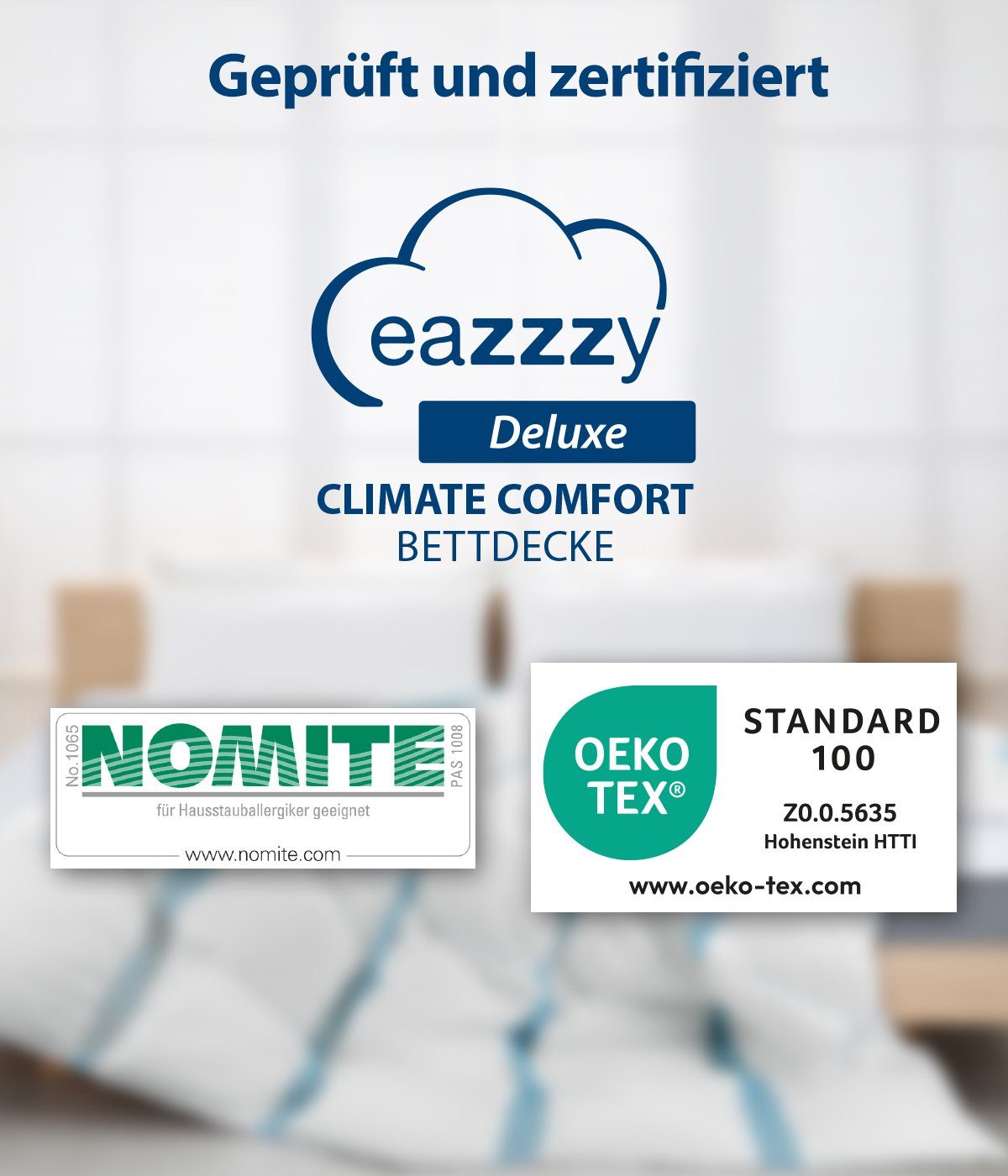 Genius Naturfaserbettdecke eazzzy Climate Comfort Bettdecke günstig online kaufen