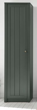 Furn.Design Schuhschrank Forres (Flurschrank in Landhaus grün, 50 x 197 cm) mit viel Stauraum