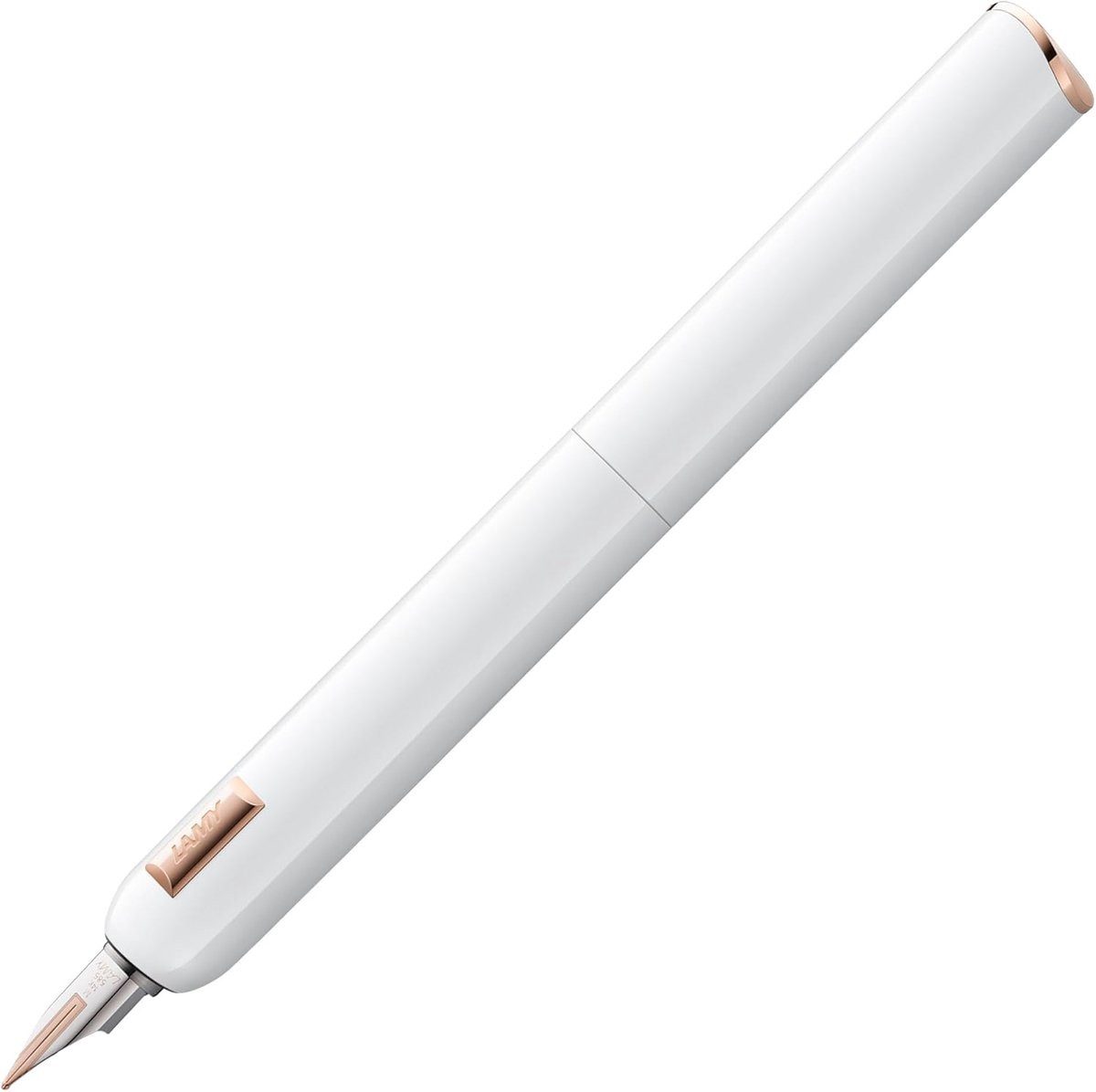 LAMY Füllhalter dialog cc - drehbare Füllfeder in Weiß mit roségoldener M-Spitze, (1-tlg)