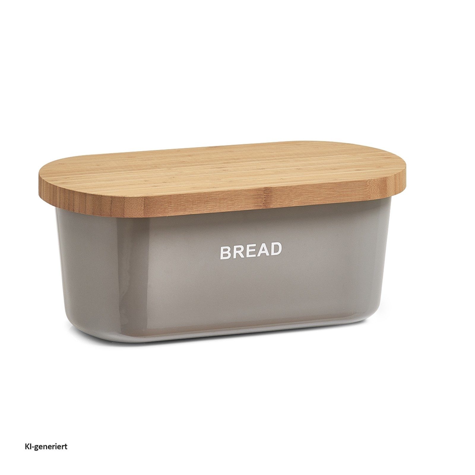 Neuetischkultur Brotkasten Brotkasten 36 x 20 x 14,5 cm Grau, Kunststoff, (Stück, 1-tlg., 1 Brotkasten), Brotbox Frischhaltebox