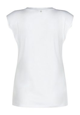 MARC AUREL T-Shirt mit Schulterbetonung und Logostickerei