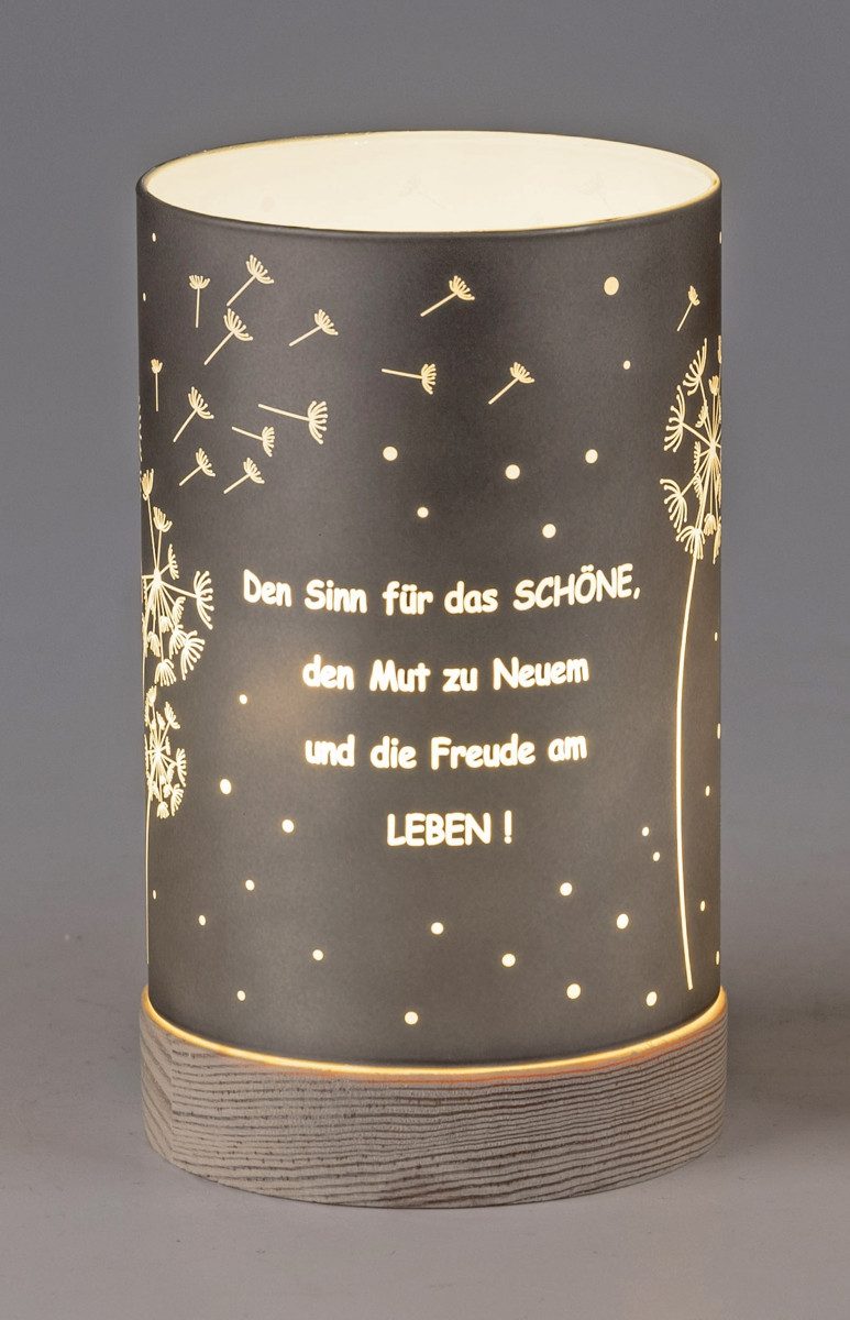 formano LED Dekolicht grau 15cm 20cm - Sinn für das Schöne - Pusteblume, LED fest integriert