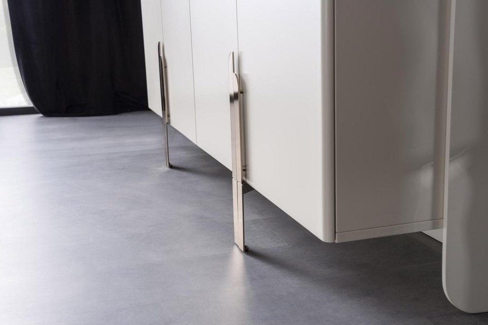 Xlmoebel Anrichte Modernes Sideboard mit ovalen Spiegeln und Beistellschrank (Set mit Spiegeln, Sideboard mit 2 Spiegeln), Made in Europa