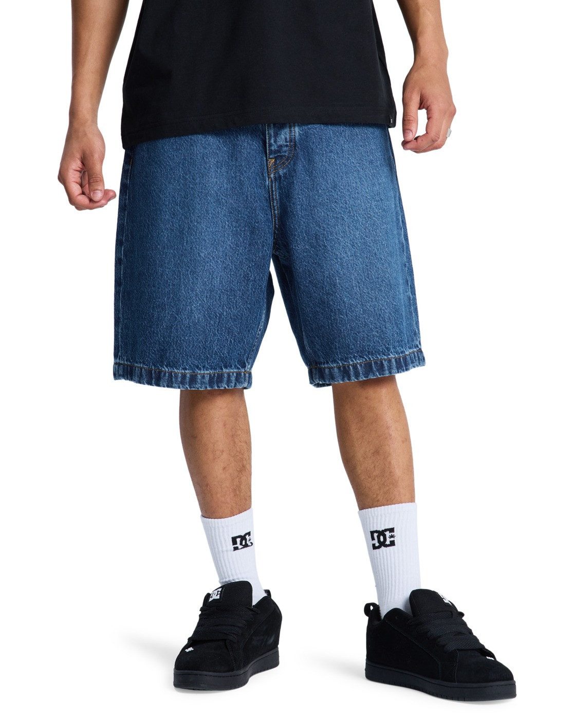 Jeansbermudas Baggy