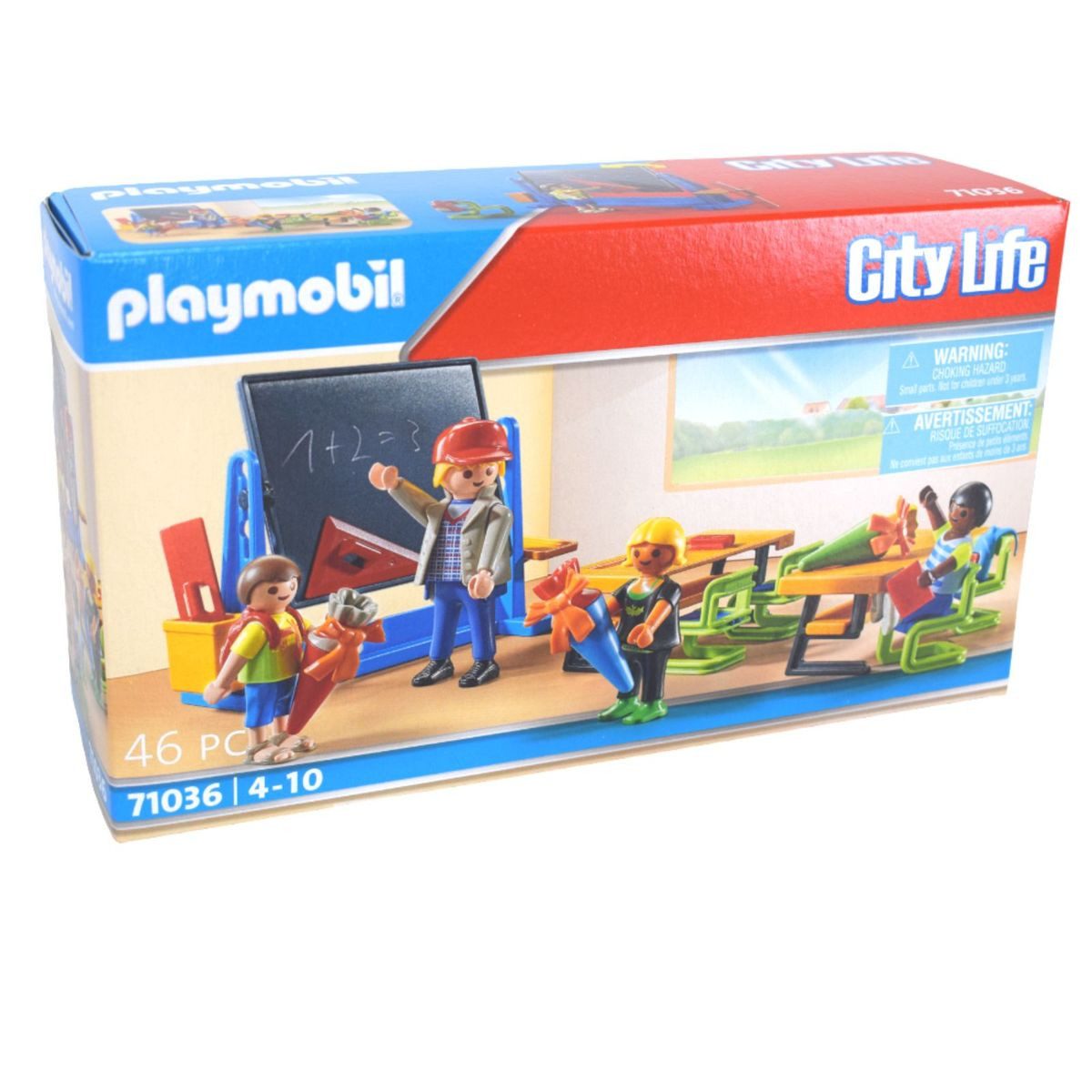 Playmobil® Playmobil 71036 City Life Erster Schultag (4-10J) Klassenzimmer Spielbausteine, (46 St., 71036)