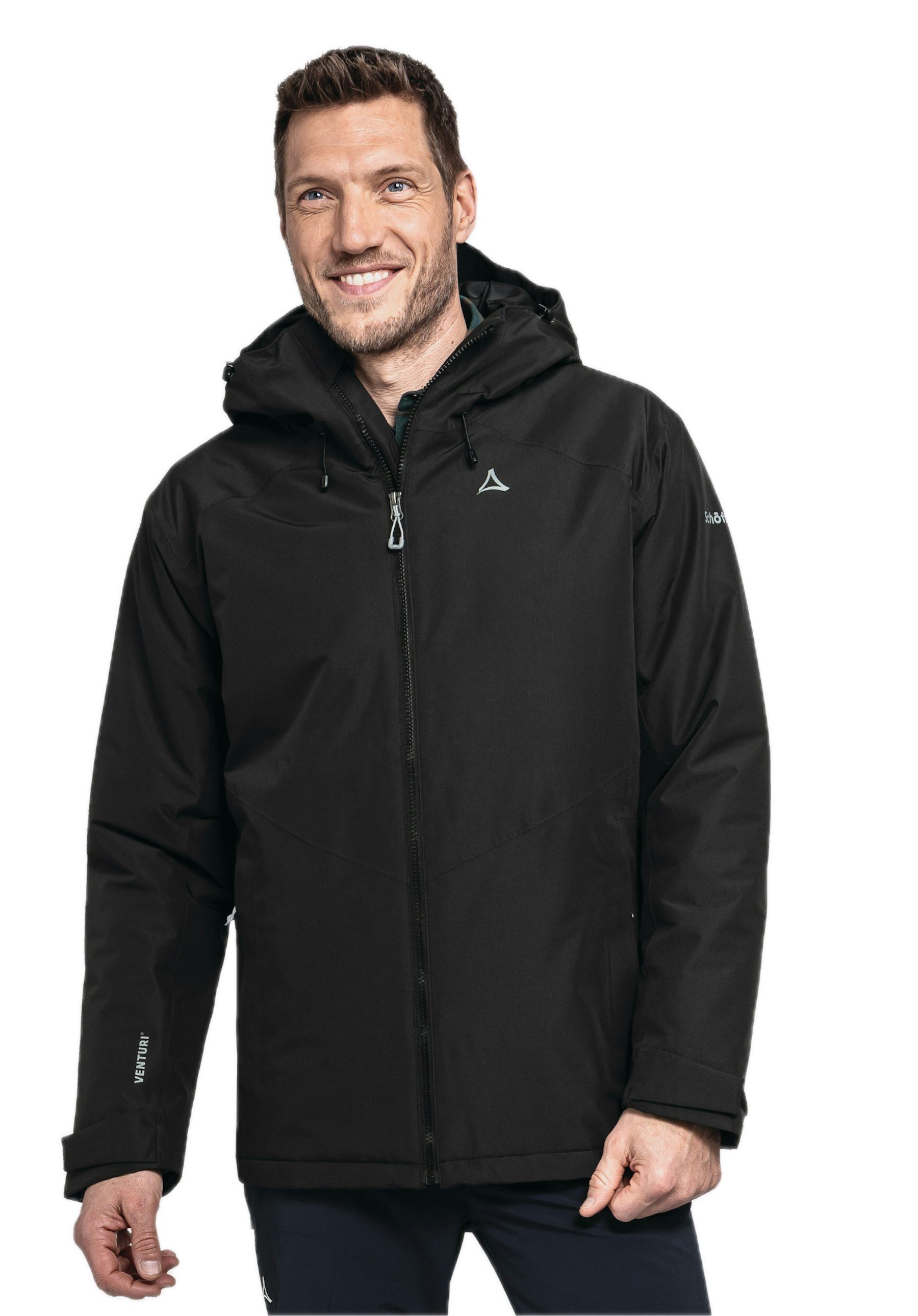 Schöffel Outdoorjacke SCHÖFFEL Hiking Ins Jacket Style Wildkar MNS Schwarz günstig online kaufen