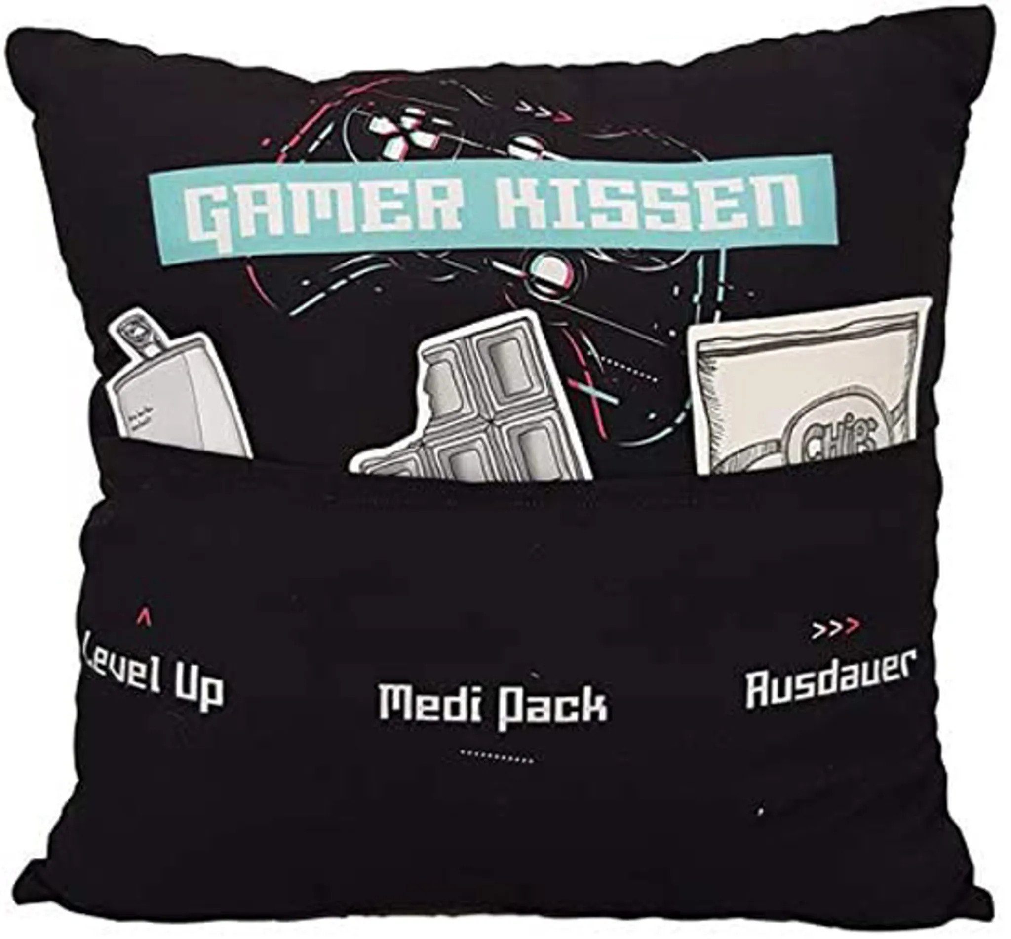 Dekokissen mit Kissen aus Creation Gamer Kissen Tasch Stoff HERGO Sofahelden