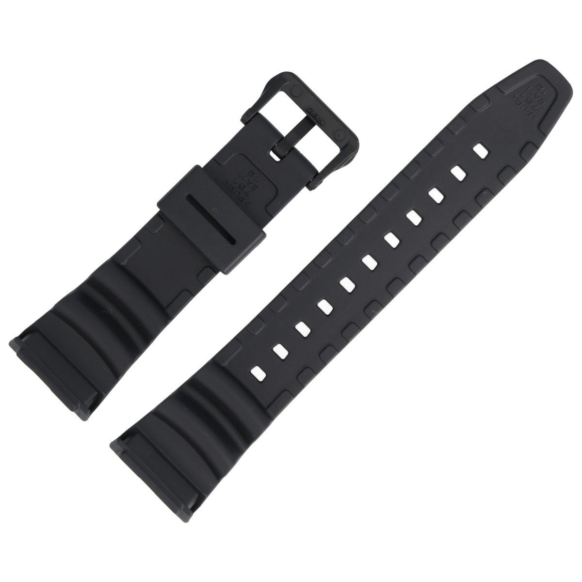 CASIO Uhrenarmband 24mm Kunststoff Schwarz SGW-100