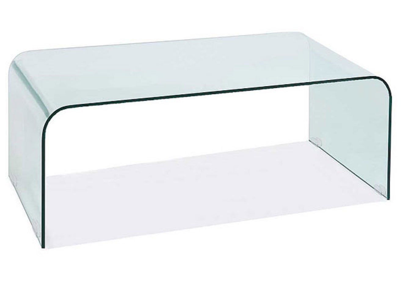 Feldmann-Wohnen Couchtisch Priam, 120x60x42cm transparent