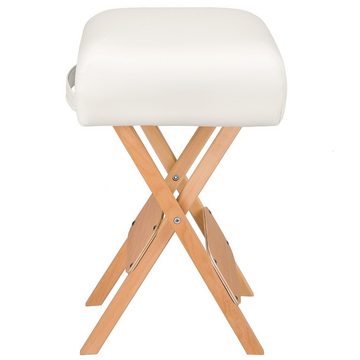 tectake Hocker Hocker mit 2 Lagerungsrollen (1), Tragegriff