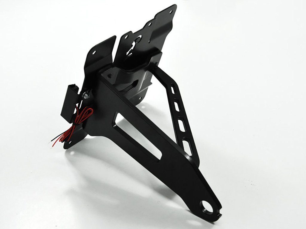 ZIEGER Kennzeichenhalter seitlicher Kennzeichenhalter kompatibel mit Harley Davidson Softail