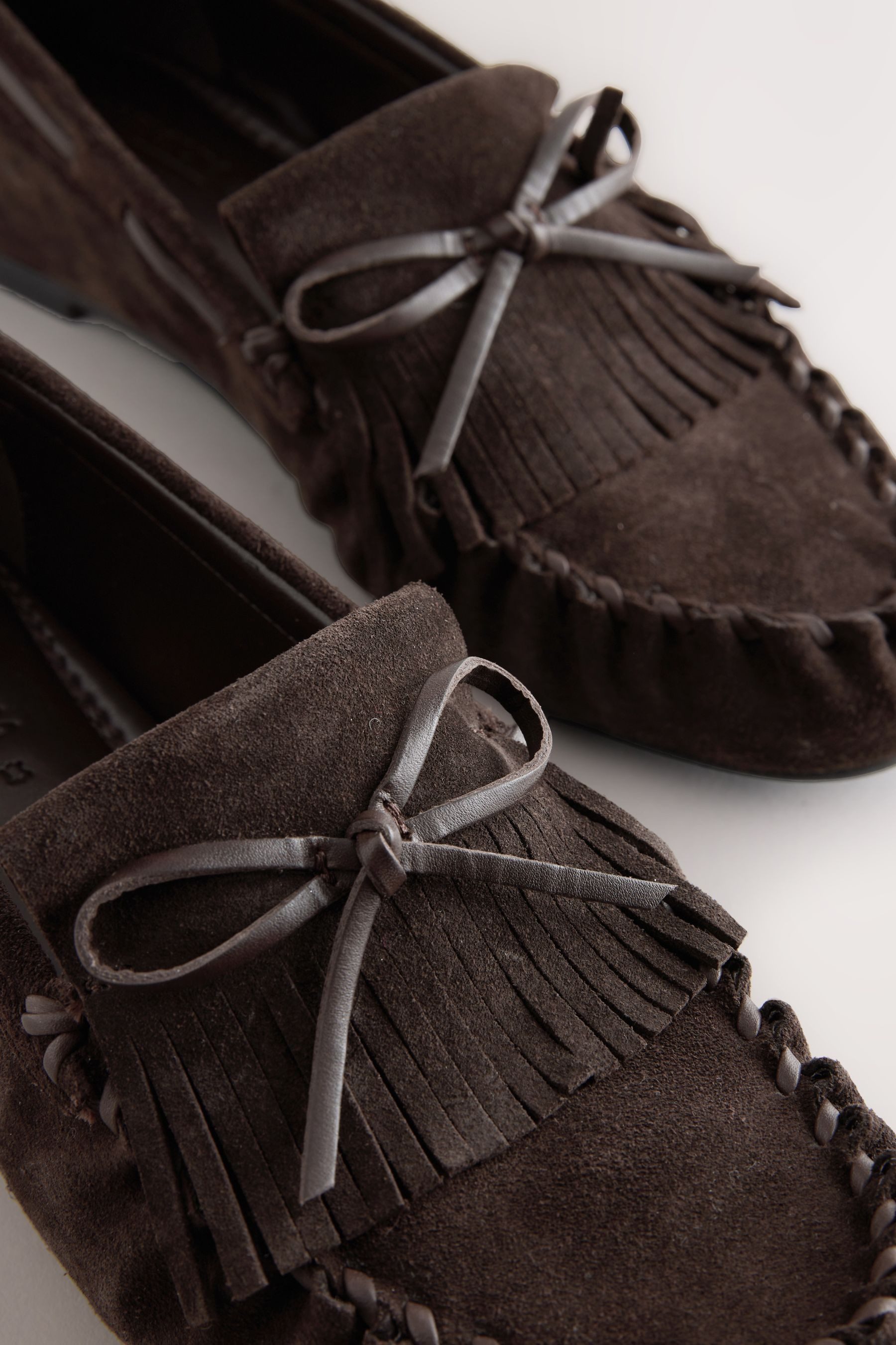 Next N. Premium Loafer aus Leder mit Raffung Loafer (1-tlg)