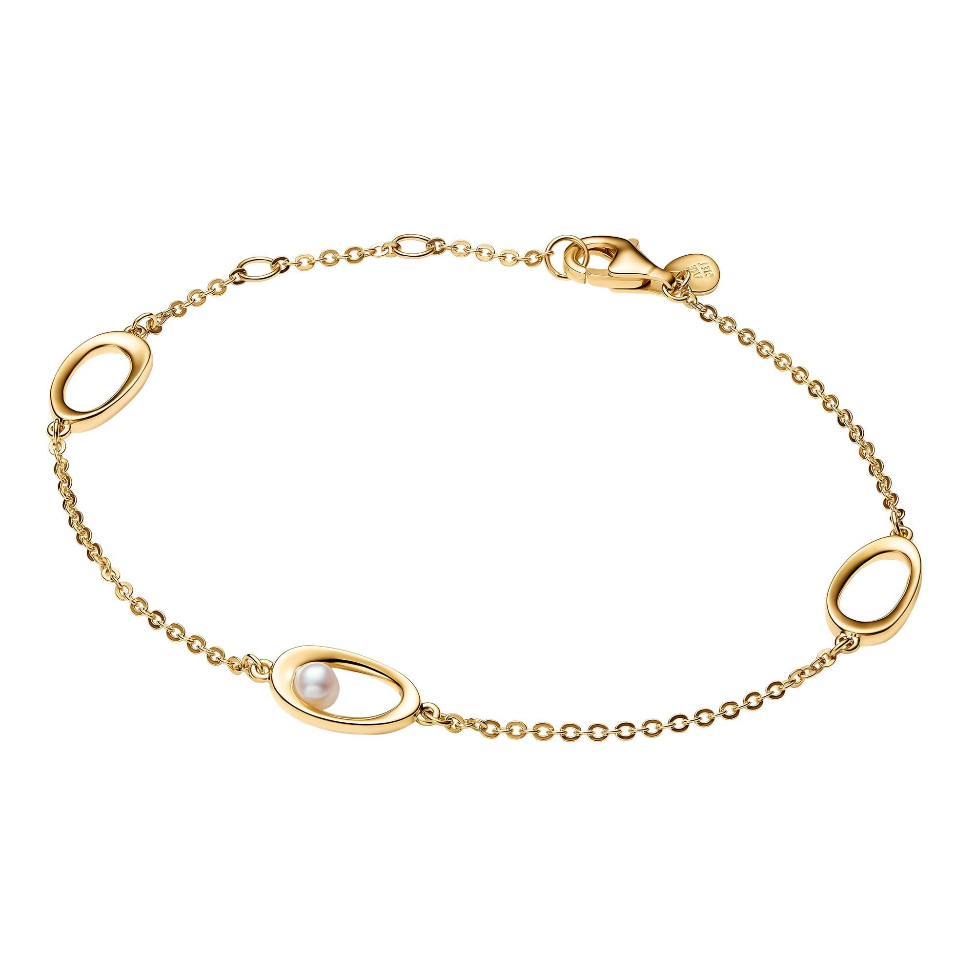 Pandora Gliederarmband Damen-Ovale mit Goldfarben