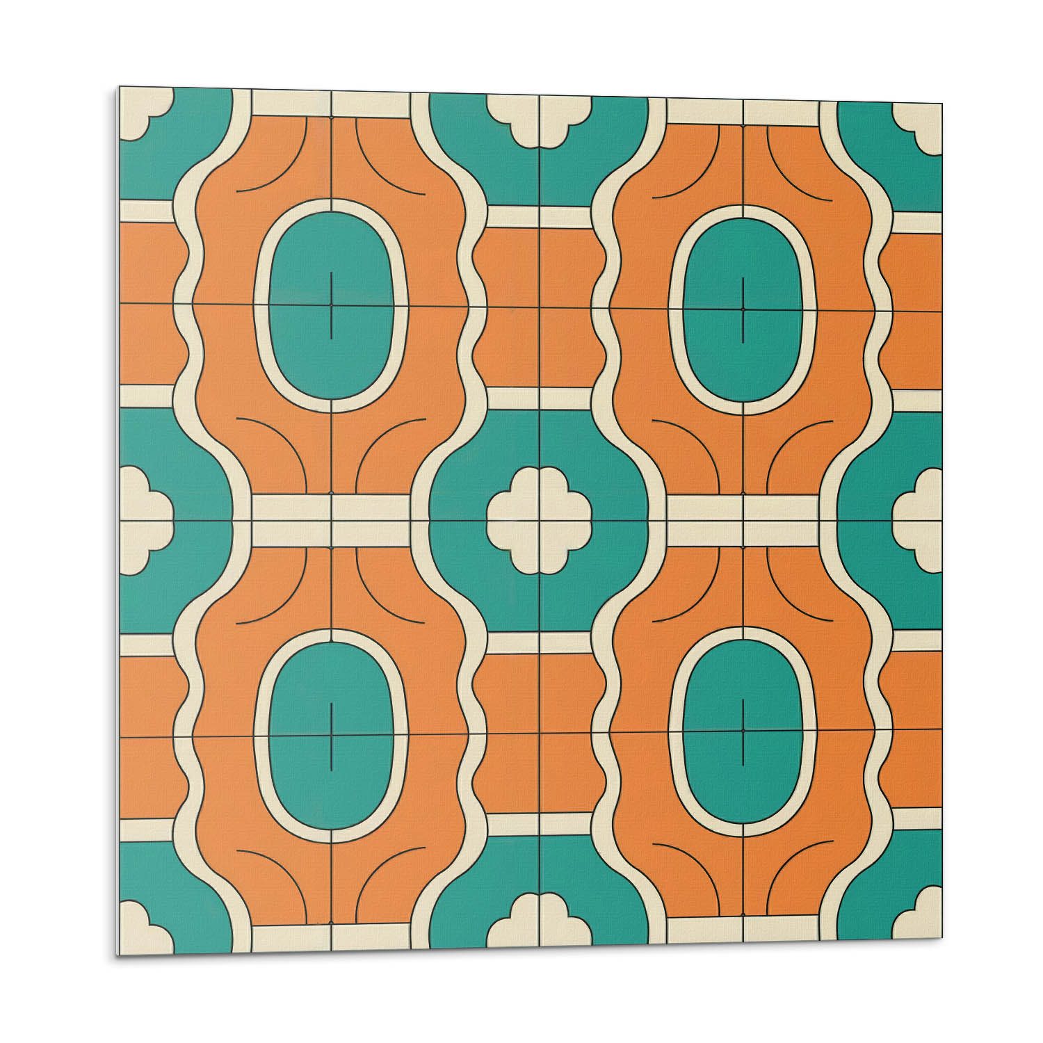 Tulup Spritzschutz Wandverkleidung Geometrisches Schachbrettmuster Spritzsc günstig online kaufen