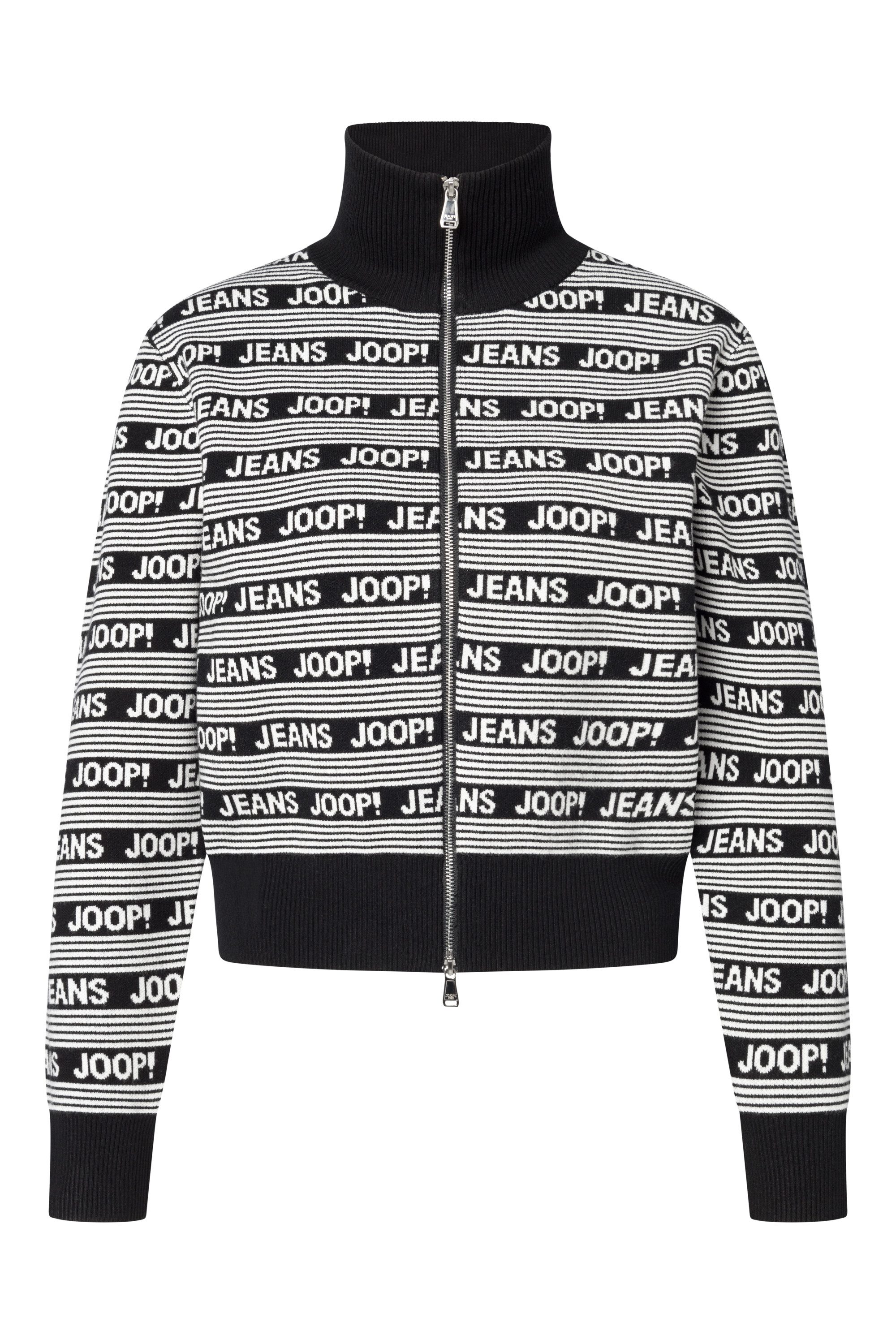 Joop Jeans Strickjacke Kadri mit Logoprint günstig online kaufen