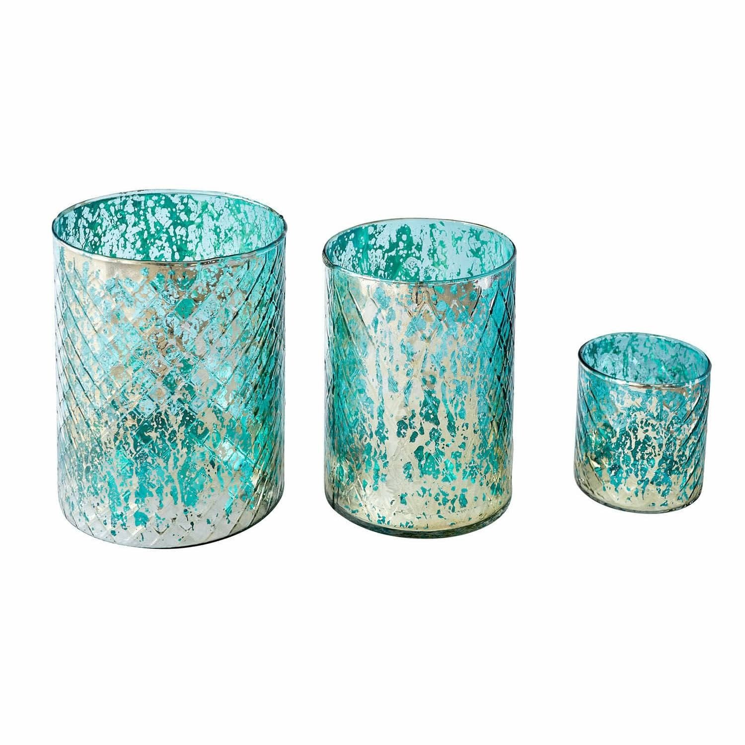 Mirabeau Windlicht Windlicht 3er Set Firalen türkis (3er Set, 3er Set) günstig online kaufen