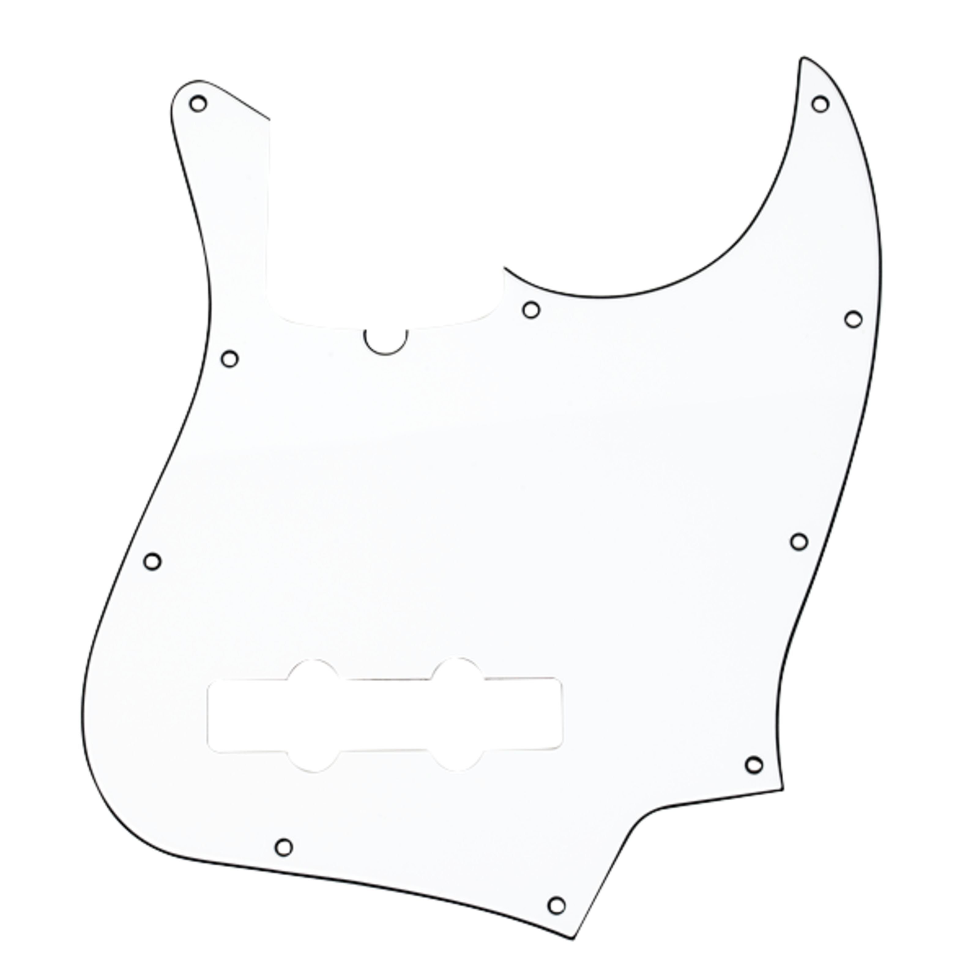 Fender E-Bass, Tuning Parts für Bässe, Bass-Schlagbretter, 10-Hole Contemporary Jazz Bass Pickguard W/B/W 3-Ply - Schlagbrett