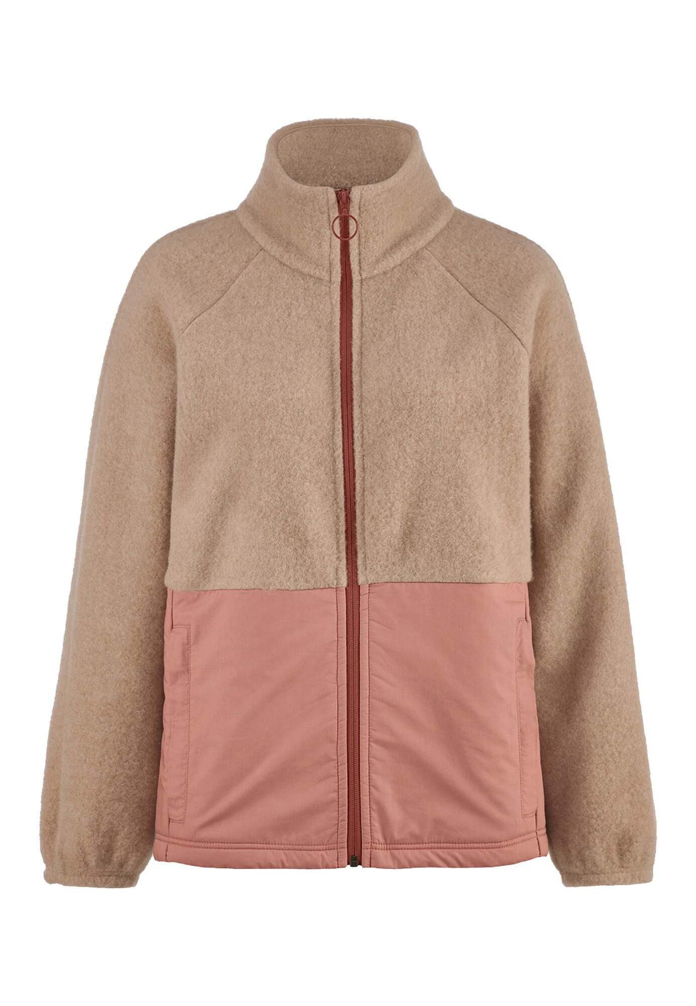 Hessnatur Fleecejacke aus Bio-Merinowolle mit Bio-Baumwolle (1-St)