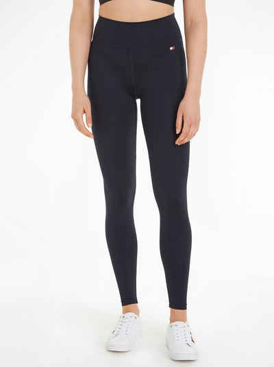 Tommy Hilfiger Sport Funktionsleggings ESSENTIALS RW FLAG LEGGING mit hohem Taillenbund, Hilfiger Logo-Flag