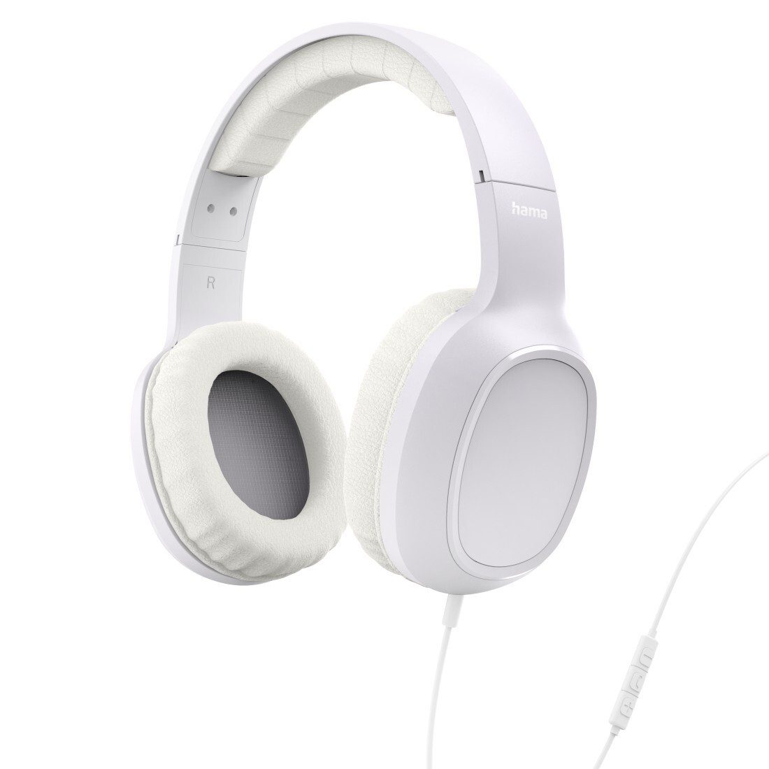 Hama Fun C, On-Ear USB-C Mikrofon, Weiß Kopfhörer (Produkt fällt nicht unter das FuAG)