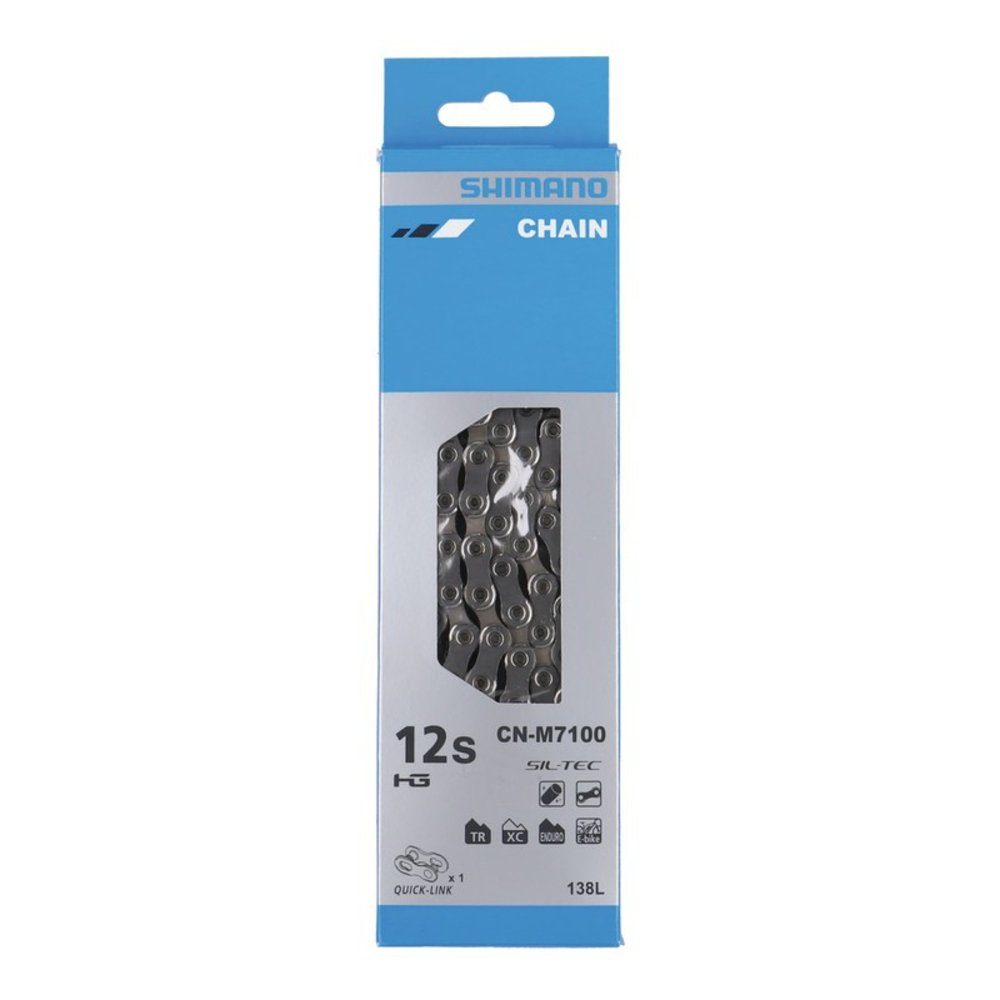 Shimano Fahrradketten Schaltungskette, 138 Glieder, 12-fach, Quick Link