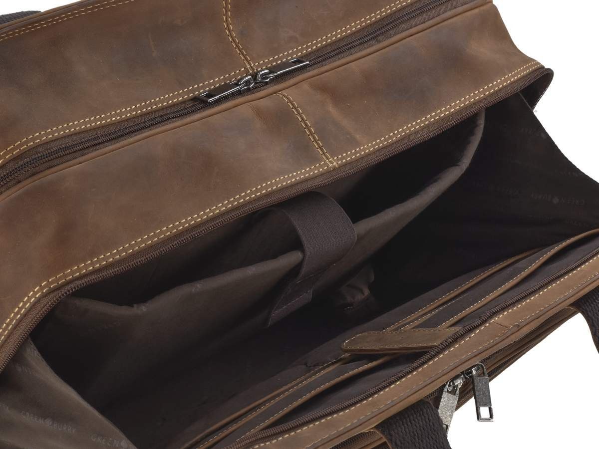 Rolltasche, für Vintage, Herren, für Notebookfach Greenburry mit Damen, Businesstasche, Aktentasche