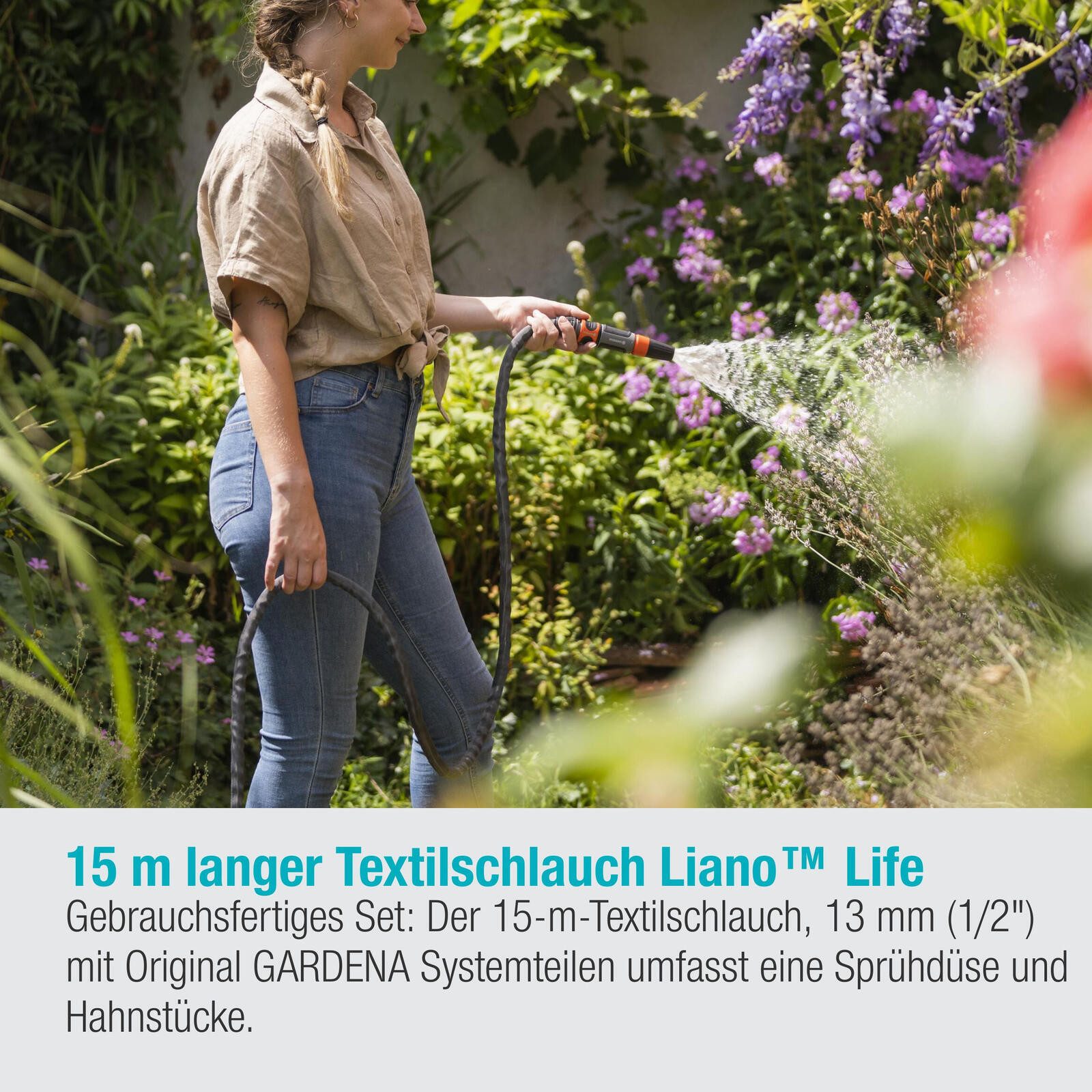 GARDENA Bewässerungssystem GARDENA Schlauch Liano™ 15m – Bild 5 von 5