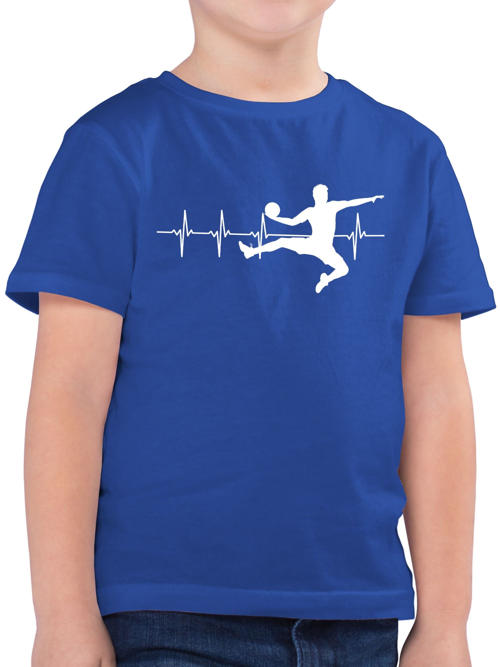 Shirtracer T-Shirt Handball Herzschlag für Herren Kinder Sport Kleidung