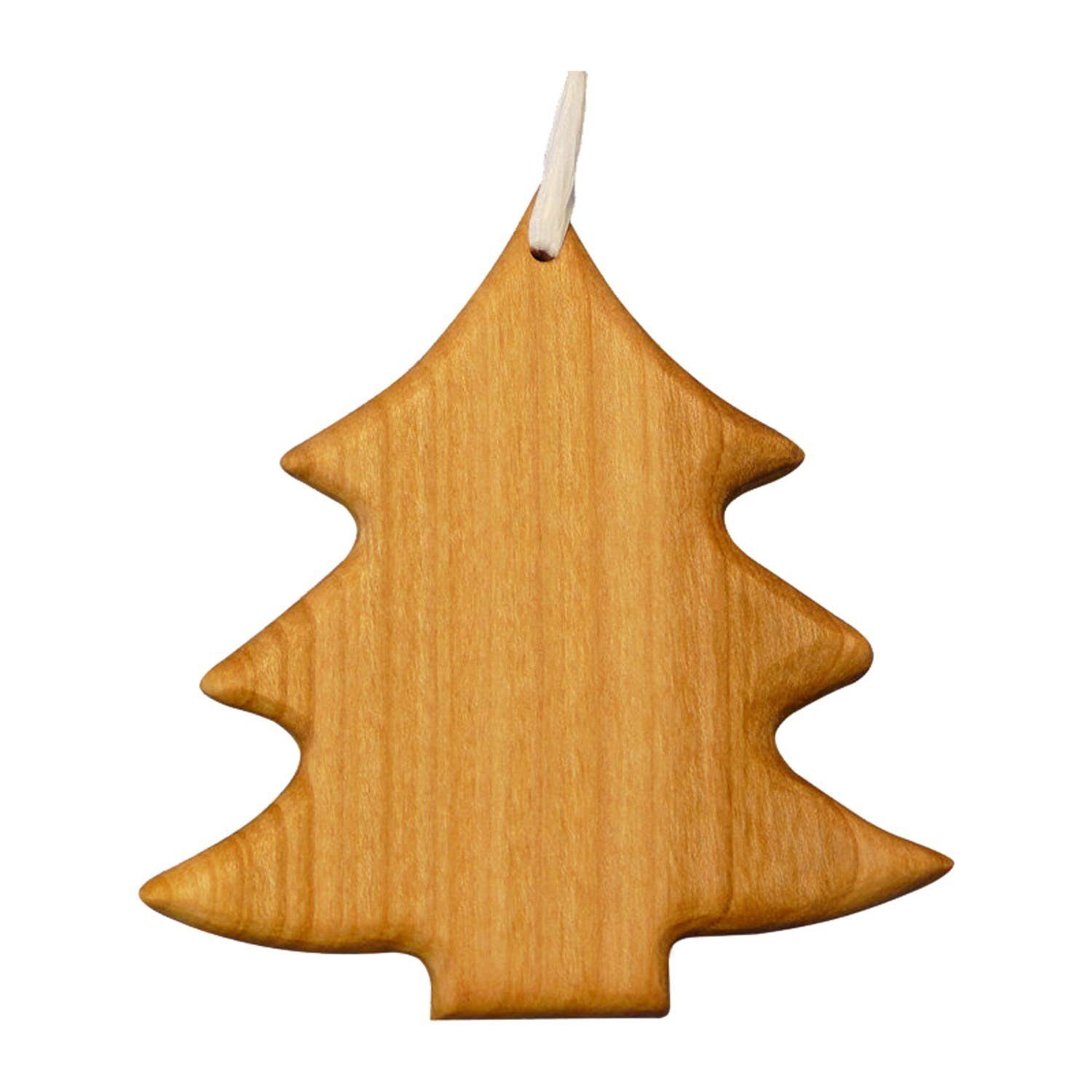 mitienda Christbaumschmuck Christbaumschmuck aus Holz Tanne, Geschenkanhänger