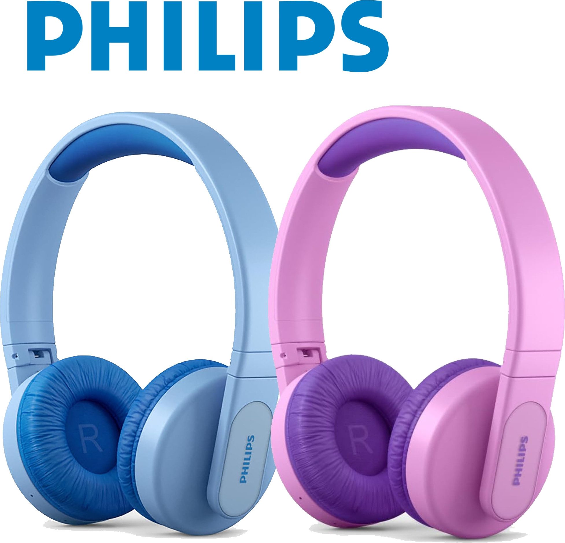 Philips Philips TAK4206PK/00 Bluetooth Kinder Kopfhörer Pink Kinder-Kopfhörer (mit LEDs, Faltbar)