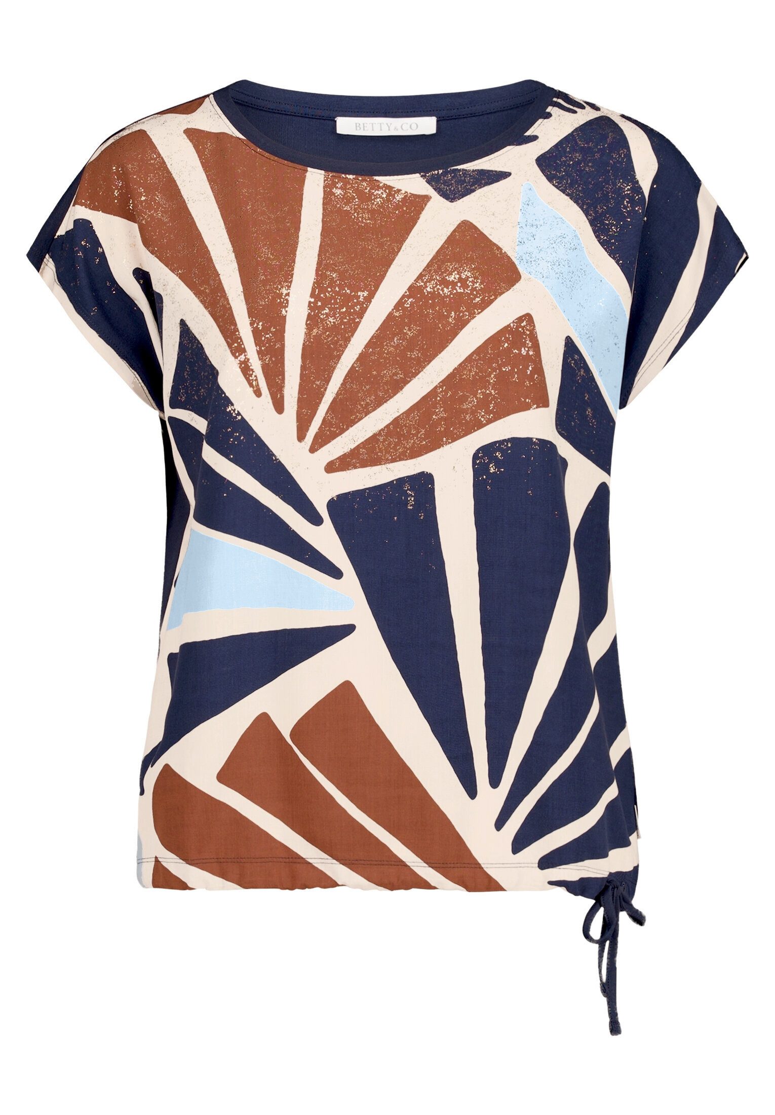 Betty&Co Kurzarmshirt Damen mit Print (1-tlg)