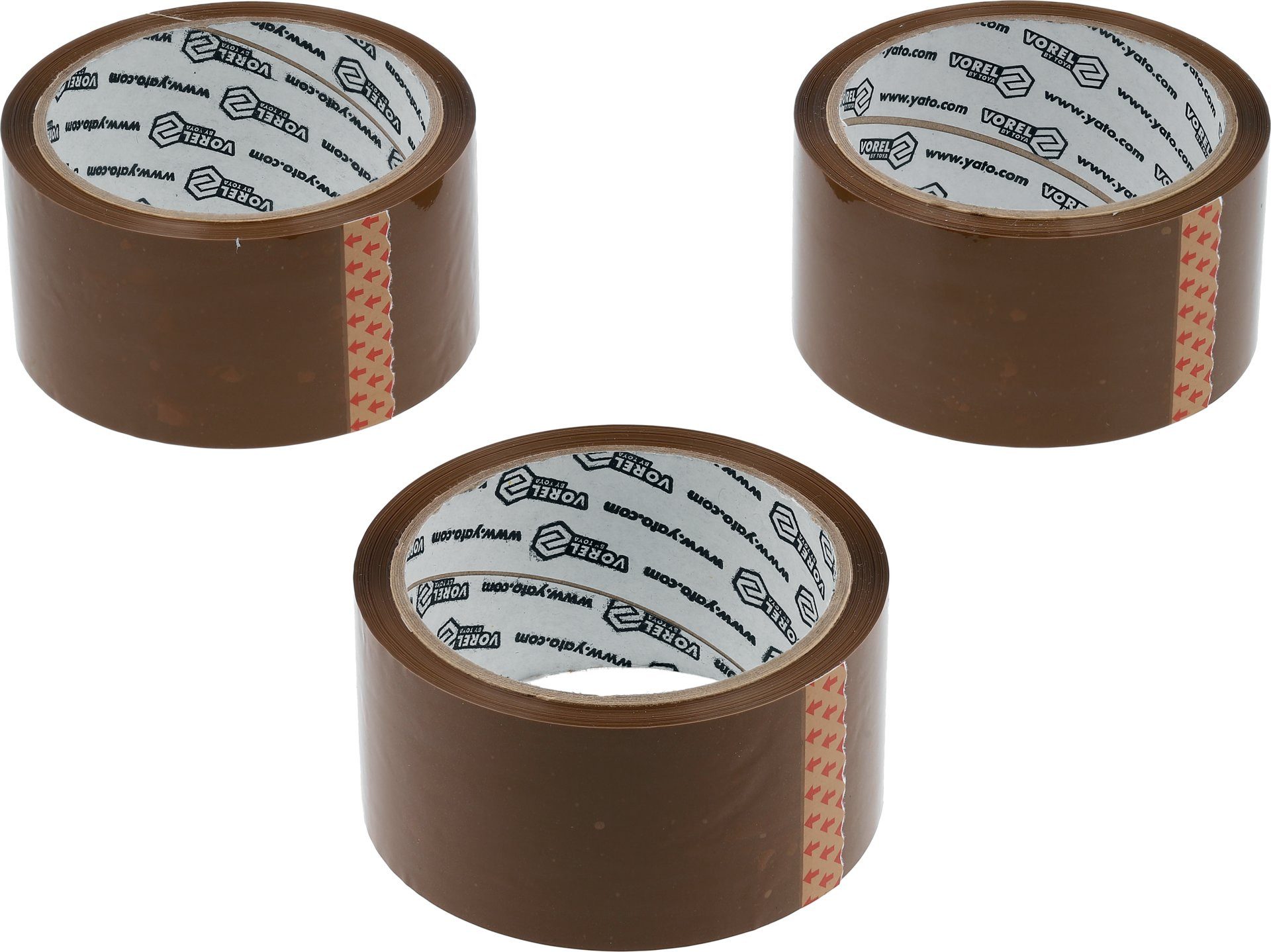TRIZERATOP Klebeband Braunes PP-Packband 48 mm x 50 m, 3er-Set (Braunes PP-Packband 48 mm x 50 m, 3er-Set, Braunes PP-Packband 48 mm x 50 m, 3er-Set)