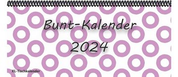 E&Z Verlag Gmbh Schreibtischkalender Bunt - Kalender XL 2024