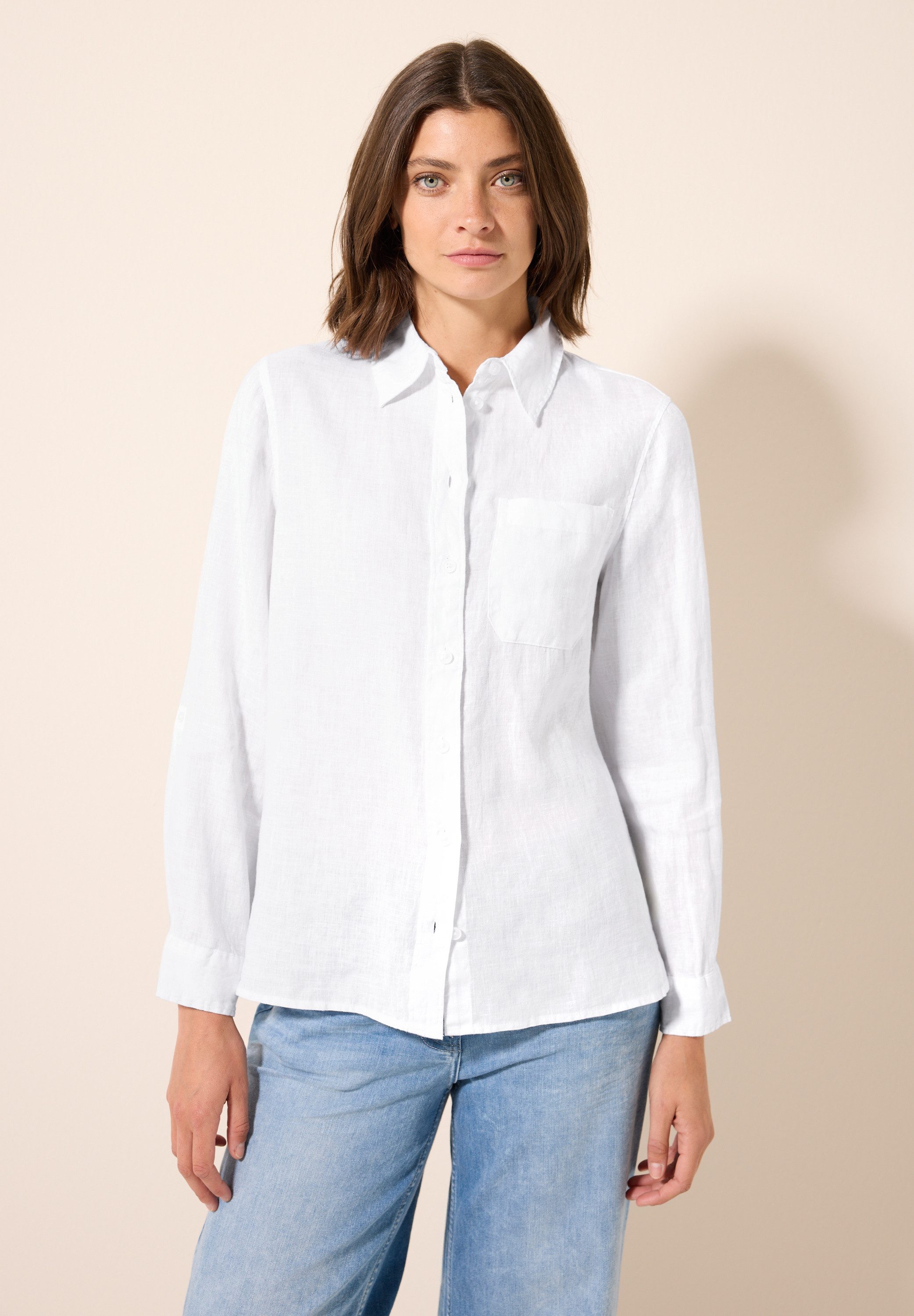 CECIL Langarmbluse mit Brusttasche