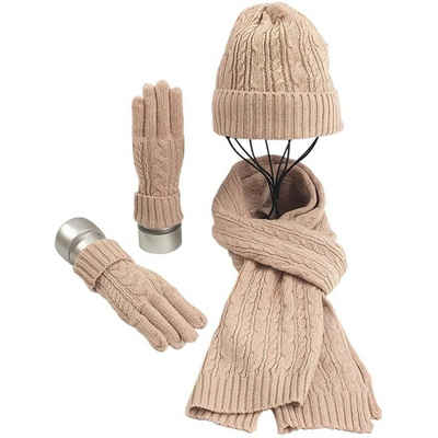 Jormftte Beanie »Mütze,Schalund Handschuh-Sets Weiche Warme«