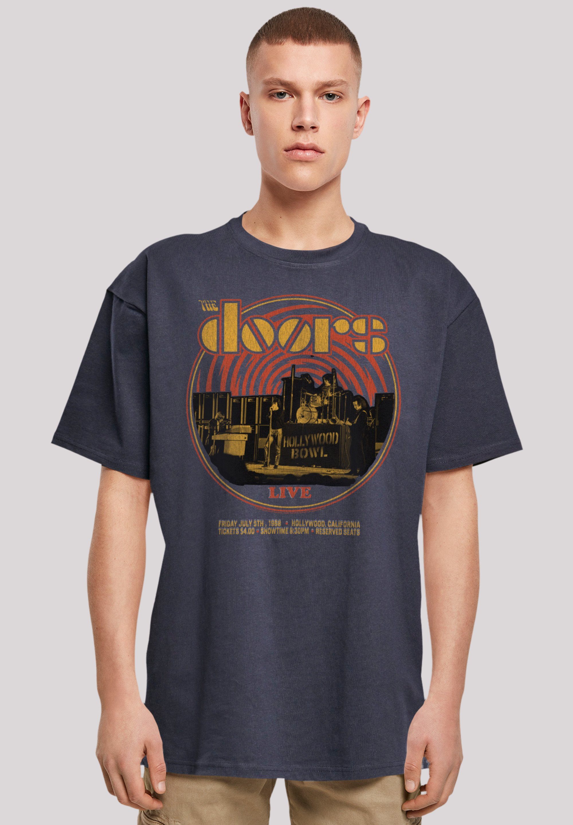 F4NT4STIC T-Shirt The Doors Music Live 68 Retro Musik, Band, Logo navy
