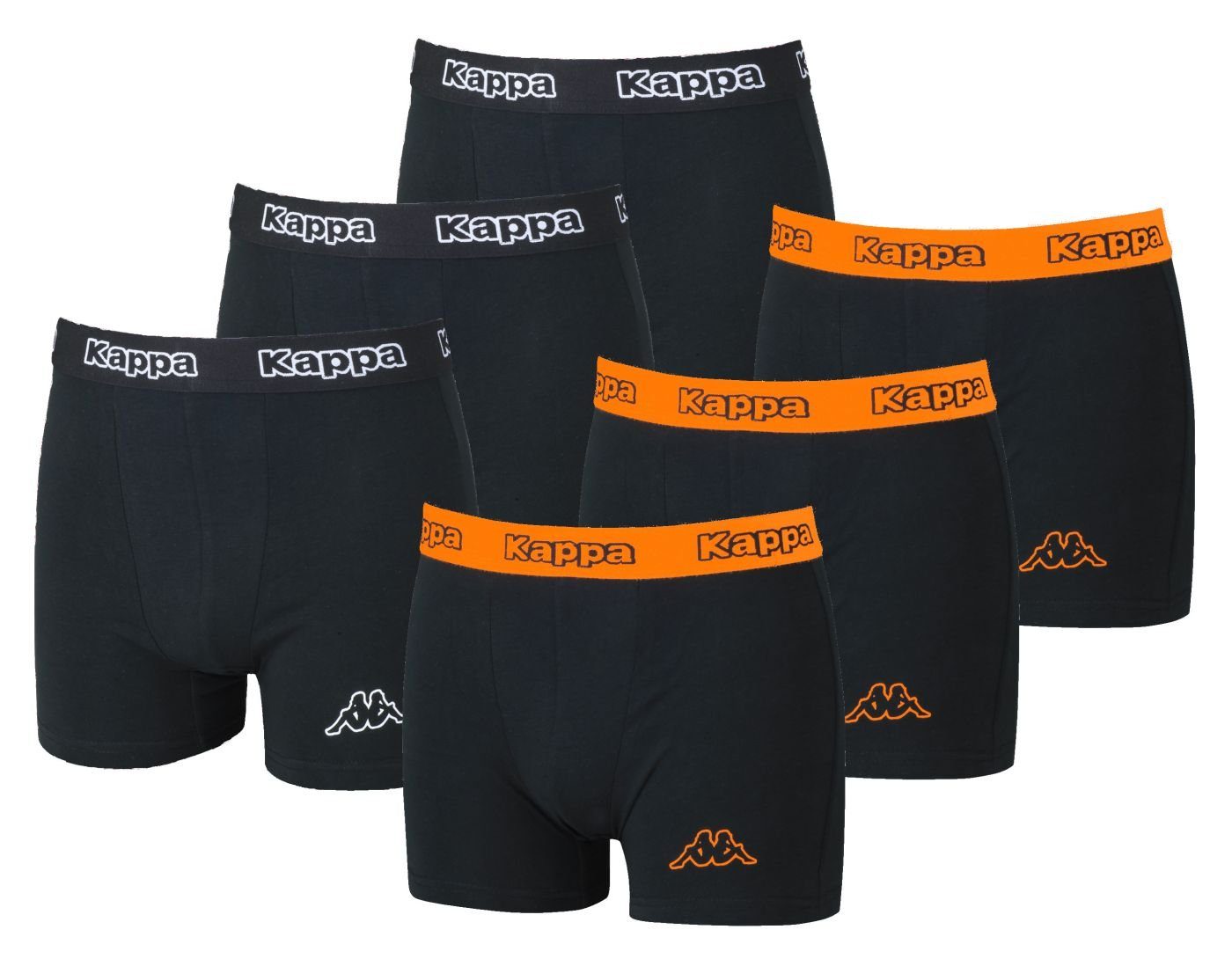 Kappa Boxershorts Kappa Boxershorts Sets Unterhosen Slip Toledo 6x Orange / Schwarz