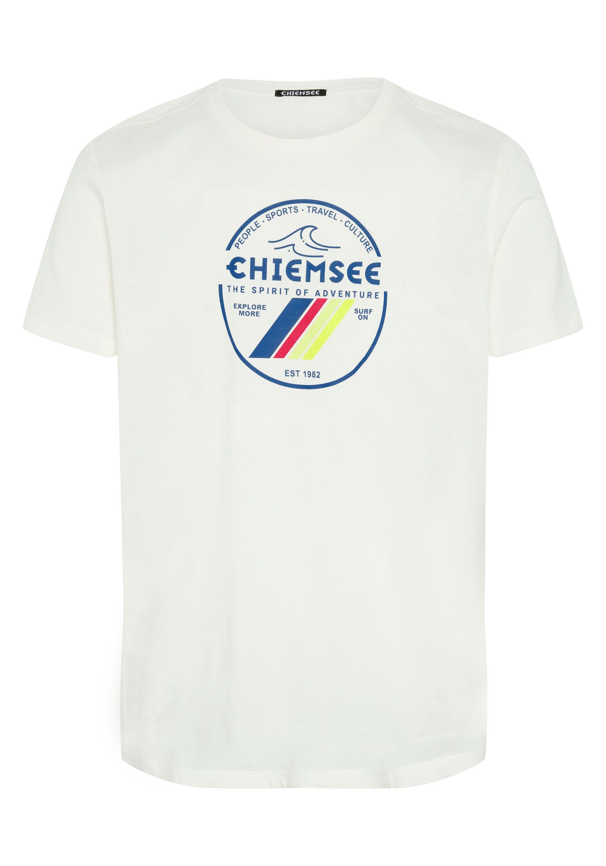Chiemsee Print-Shirt T-Shirt aus Baumwolle mit Label-Frontprint 1 11-4202 Star White