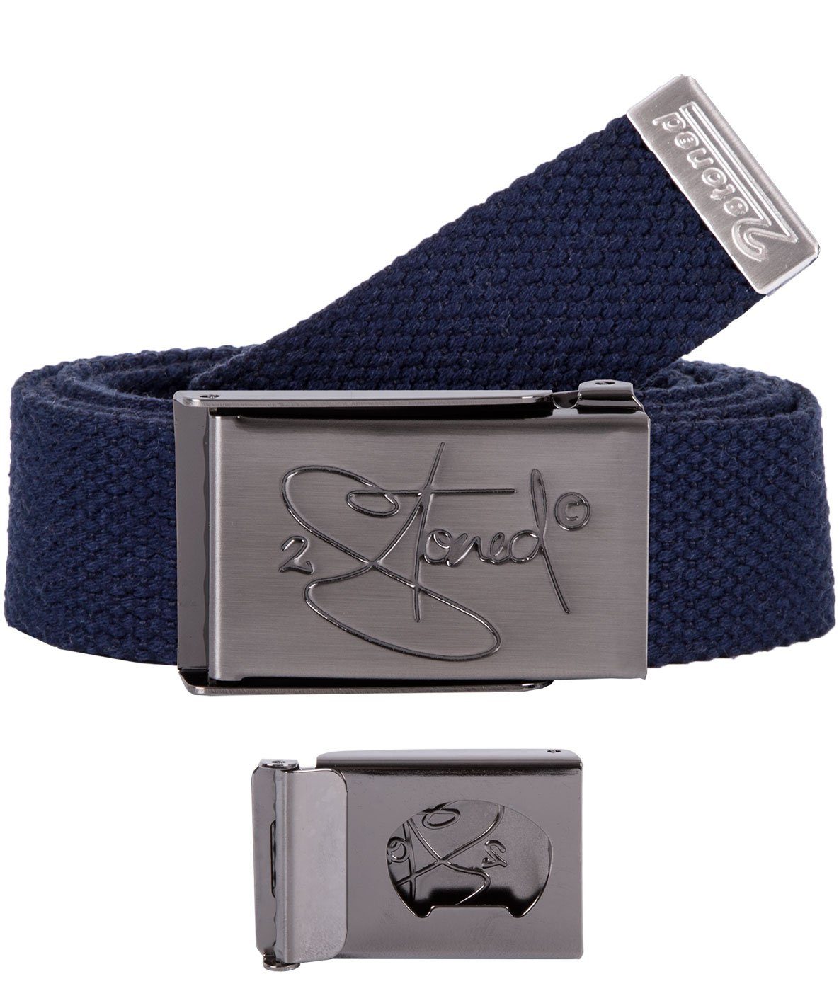 Koppelgürtel Stoffgürtel Unisex, Schnalle Matt Classic, 3 cm breit, 120 cm lang