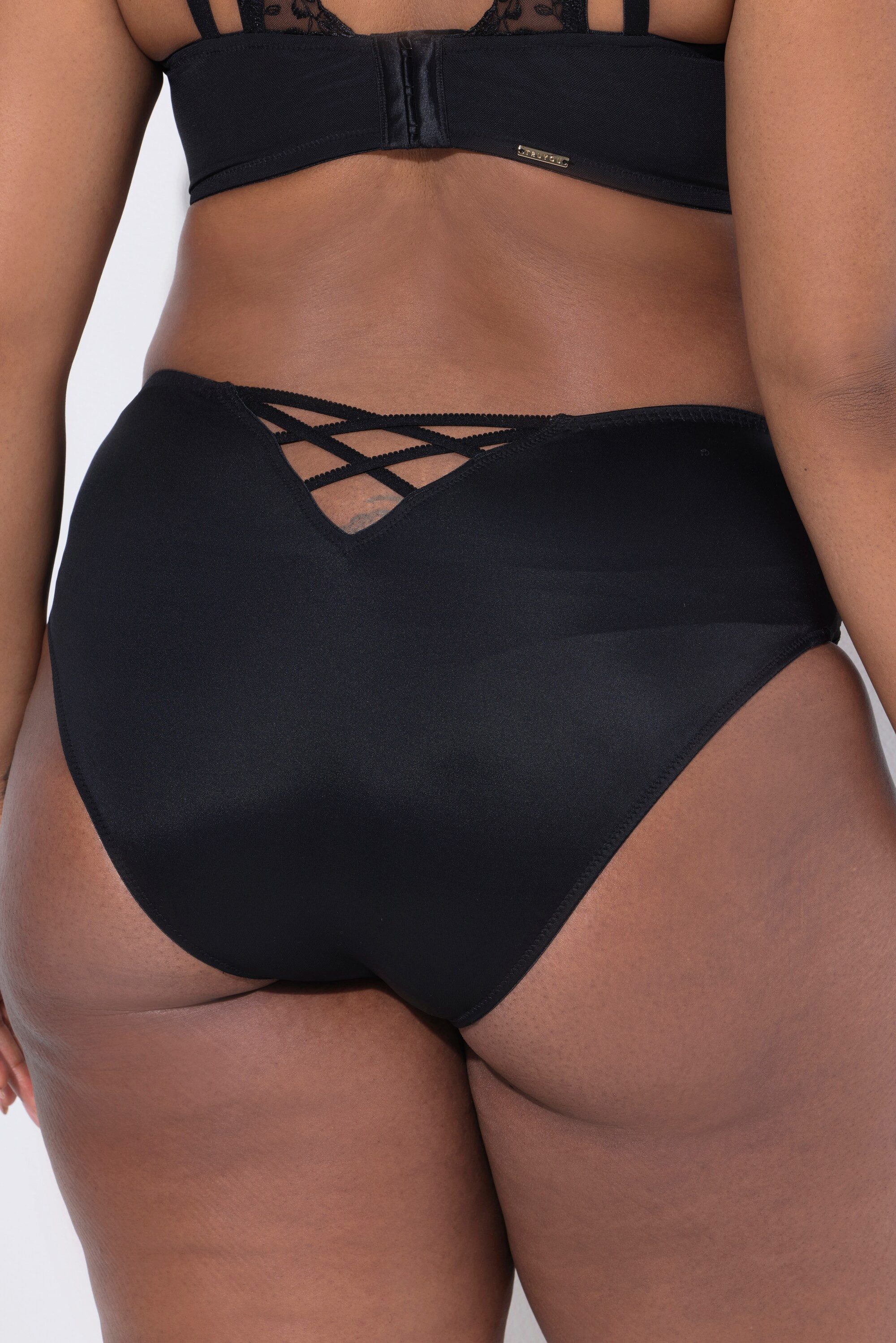 Ulla Popken Slip TruYou Maxislip Blütenspitze Zierbänder